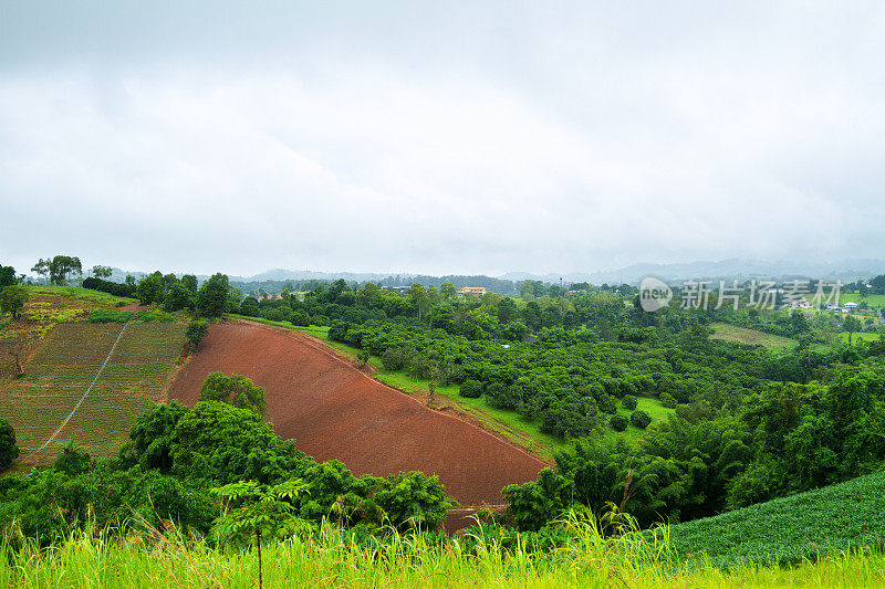 泰国Khao Yai山的全景